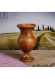 Blumenvase aus Olivenholz