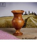 Blumenvase aus Olivenholz