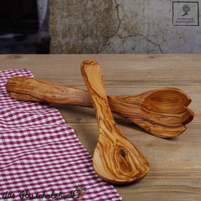 Boite avec spatule et cuillère en Bois d'Olivier - ADNProvence