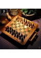 Schachspiel viereckig mit Schublade
