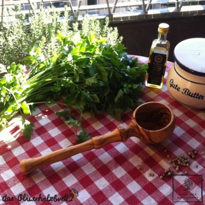 Pot avec cuillère à miel en bois d'olivier – Artisans Ibericano