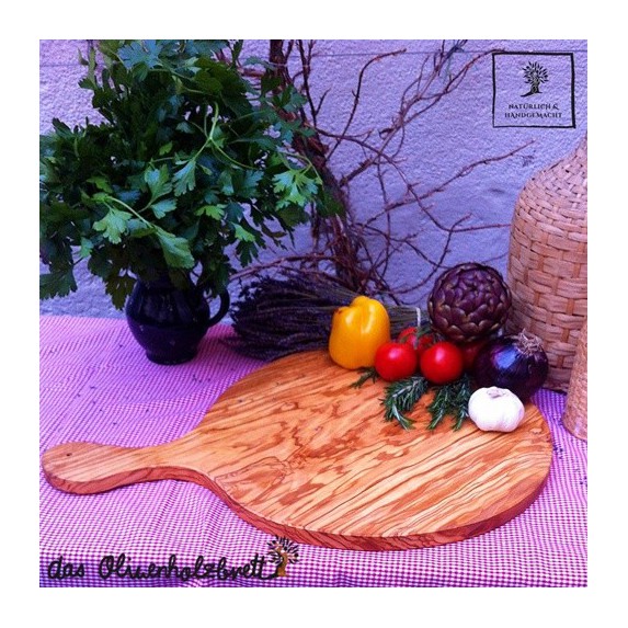 Servierbrett , runde Form mit Griff 